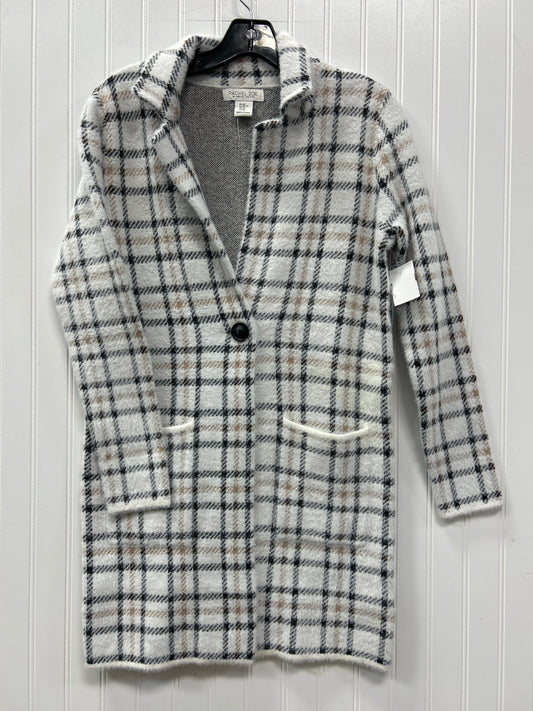 Jacket Fleece By Rachel Zoe In Cream & Grey, Size:Xs