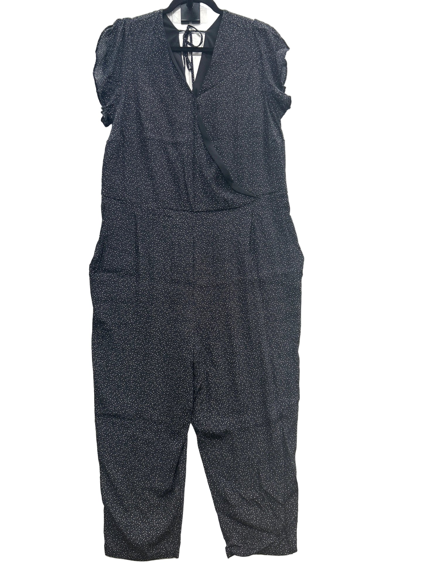 Jumpsuit By Loft In Black & White, Size:16