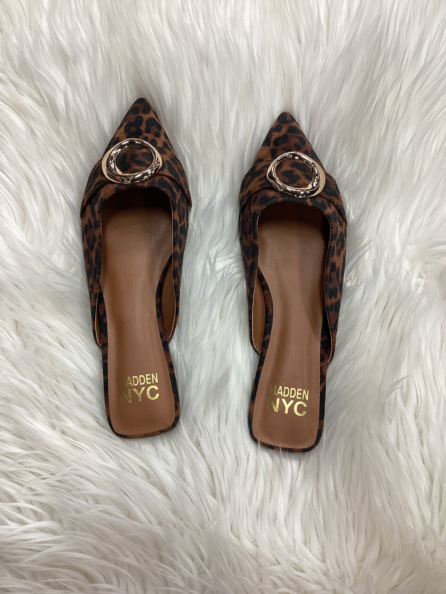 Shoes Flats By Madden Nyc In Leopard Print, Size: