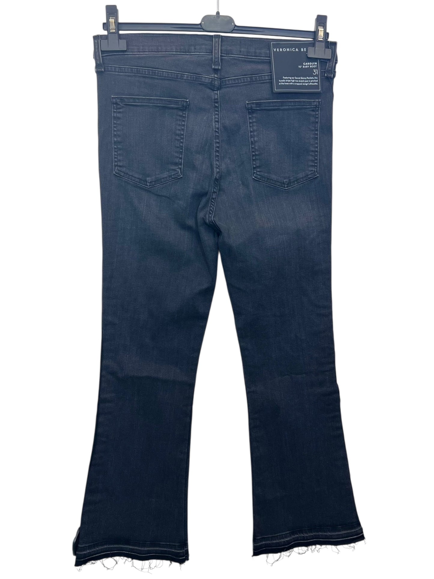 Jeans Designer By Veronica Beard In Black & Silver, Size: 8