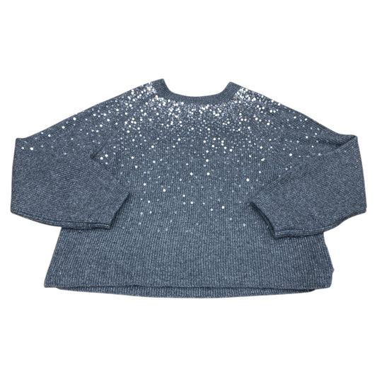Sweater By Vince Camuto In Grey & Silver, Size:L