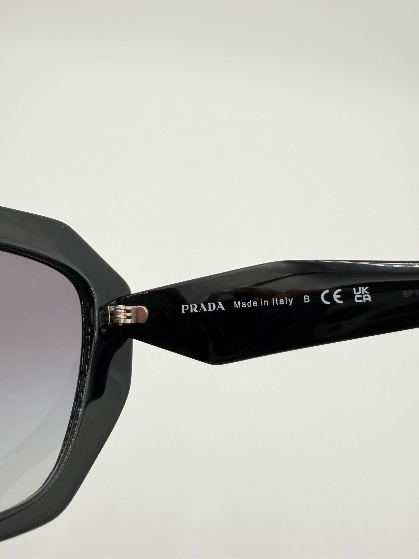 Sunglasses Luxury Designer By Prada In Black, Size: