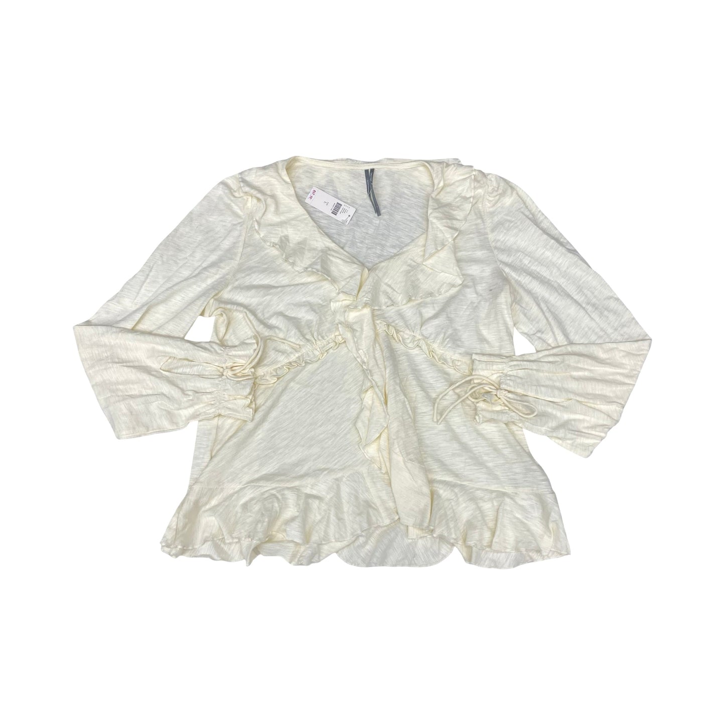 Top Ls By Anthropologie In Cream, Size:L