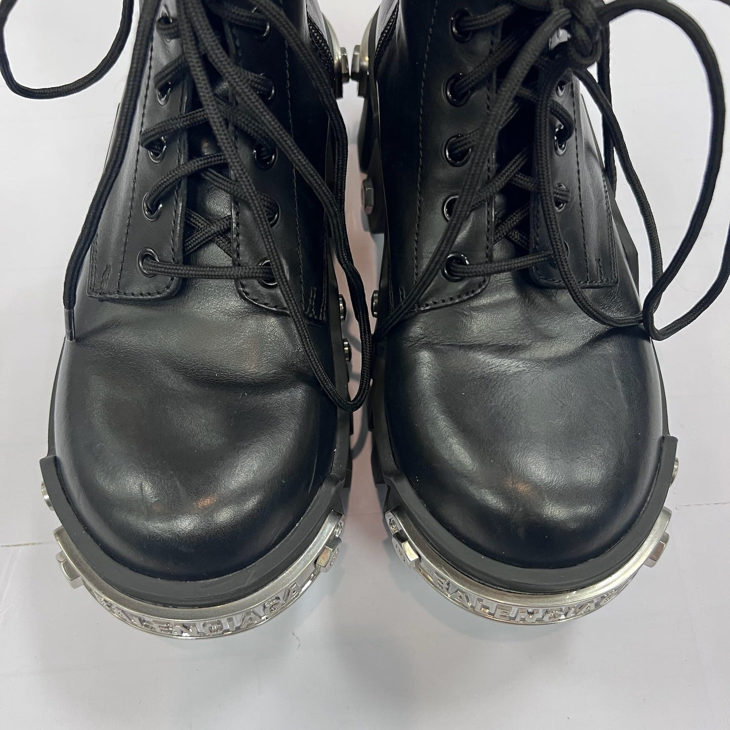 Boots Luxury Designer By Balenciaga In Black, Size: 7