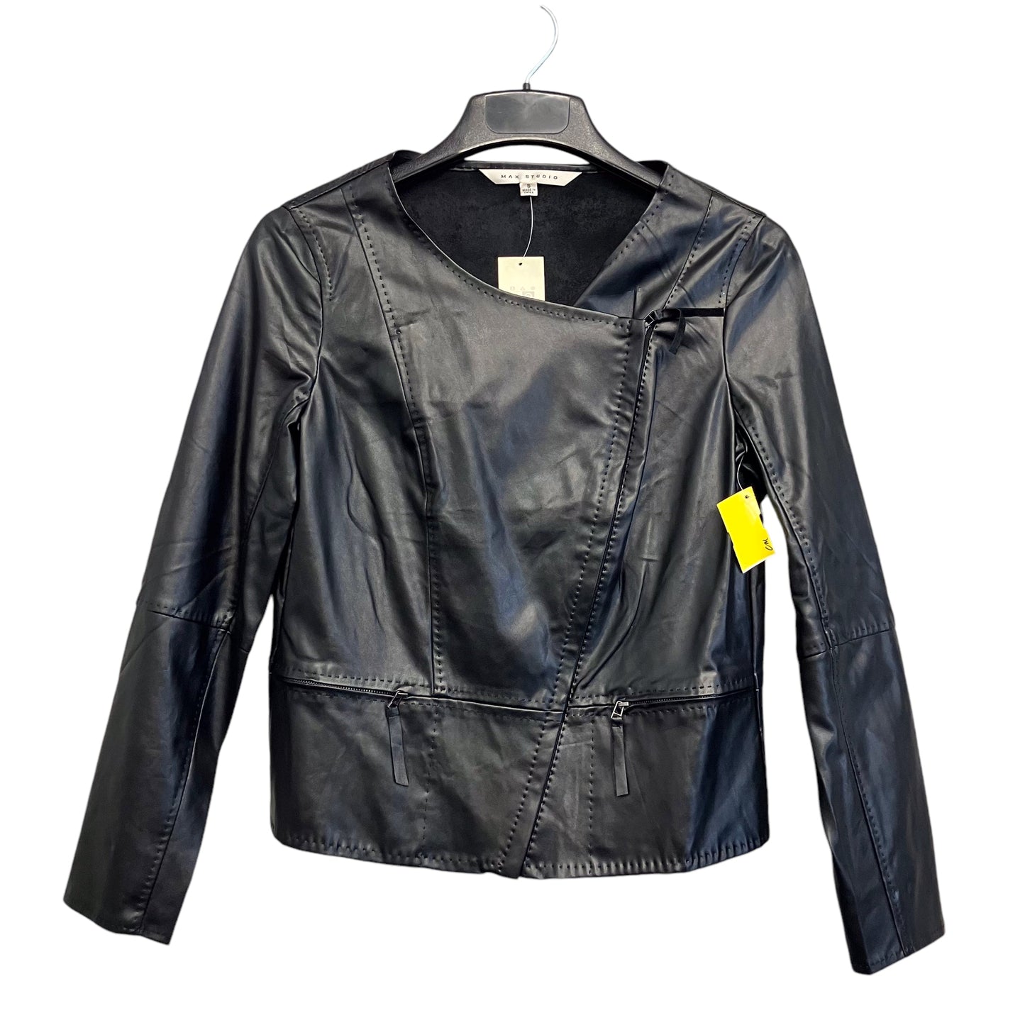 Jacket Moto By Max Studio In Black, Size:S