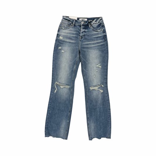 Jeans Straight By Micas In Blue Denim, Size:2