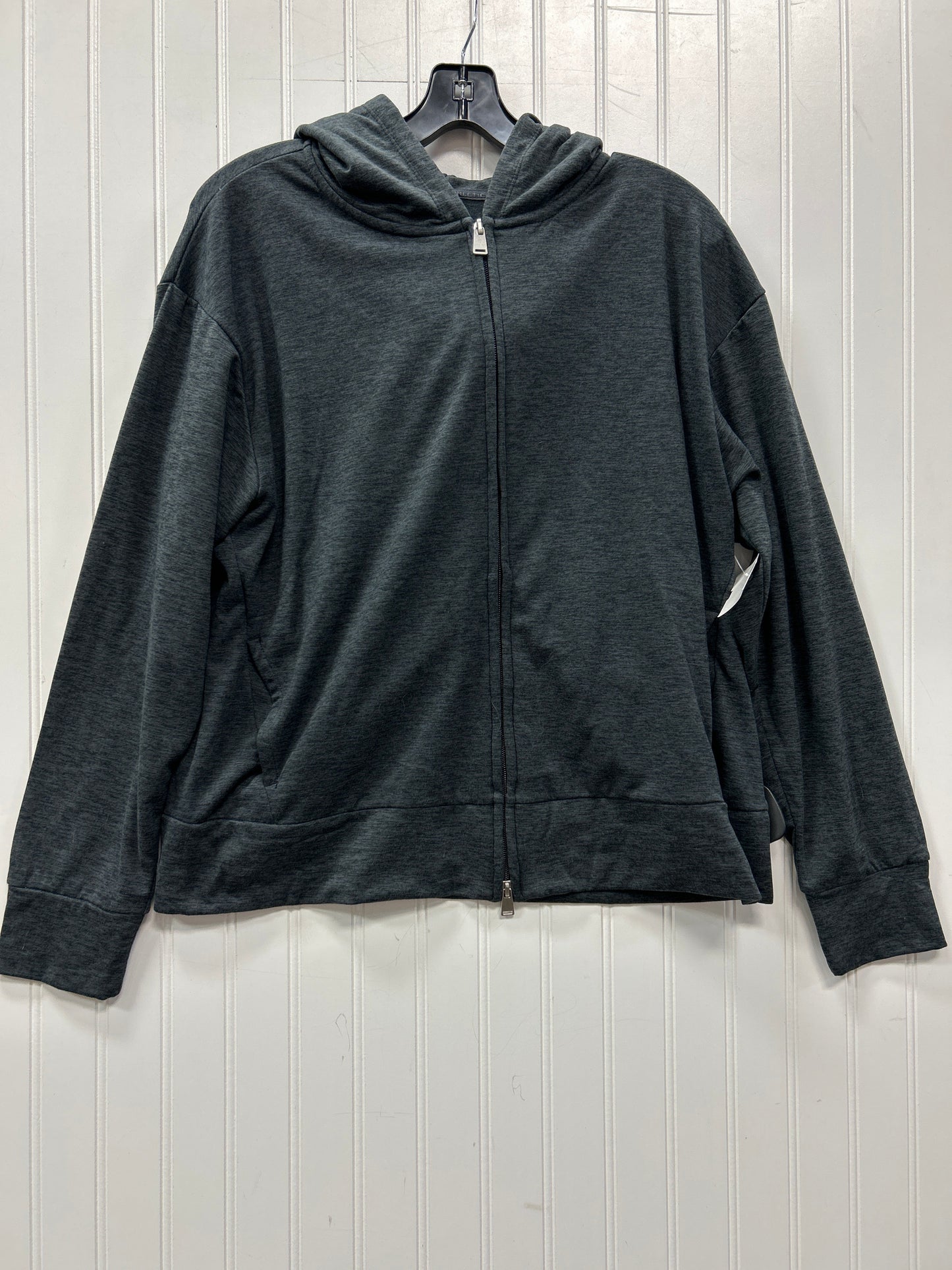 Sweatshirt Hoodie By Athletic Works In Grey, Size:M