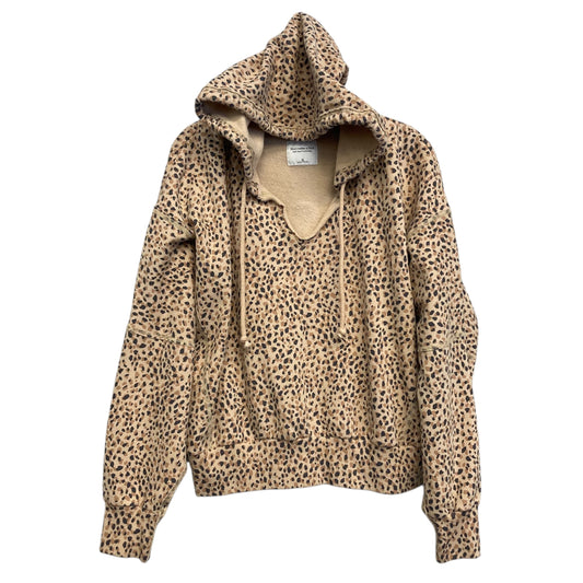 Sweatshirt Hoodie By Abercrombie And Fitch In Animal Print, Size:Xl