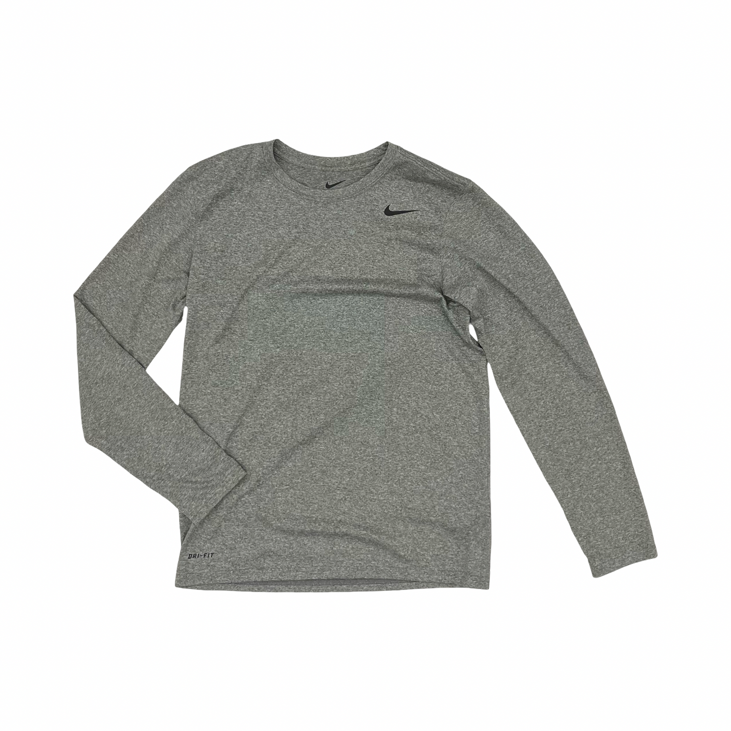 Athletic Top Ls Crewneck By Nike Apparel In Grey, Size:S