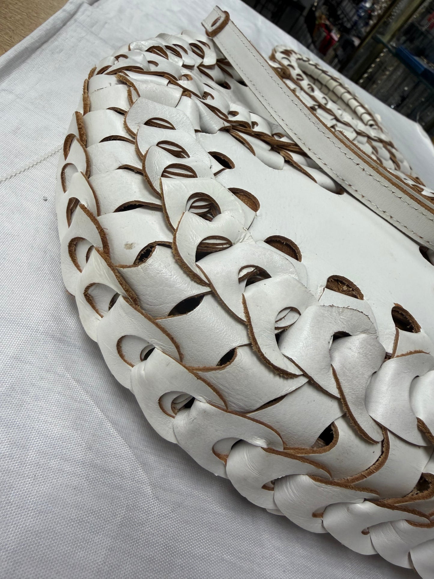 Handbag Designer By Patricia Nash In White, Size:Large