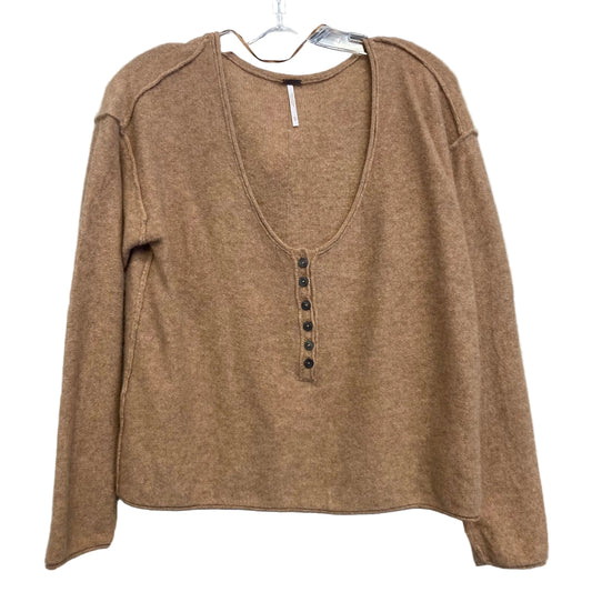 Sweater Cashmere By Free People In Brown, Size:M
