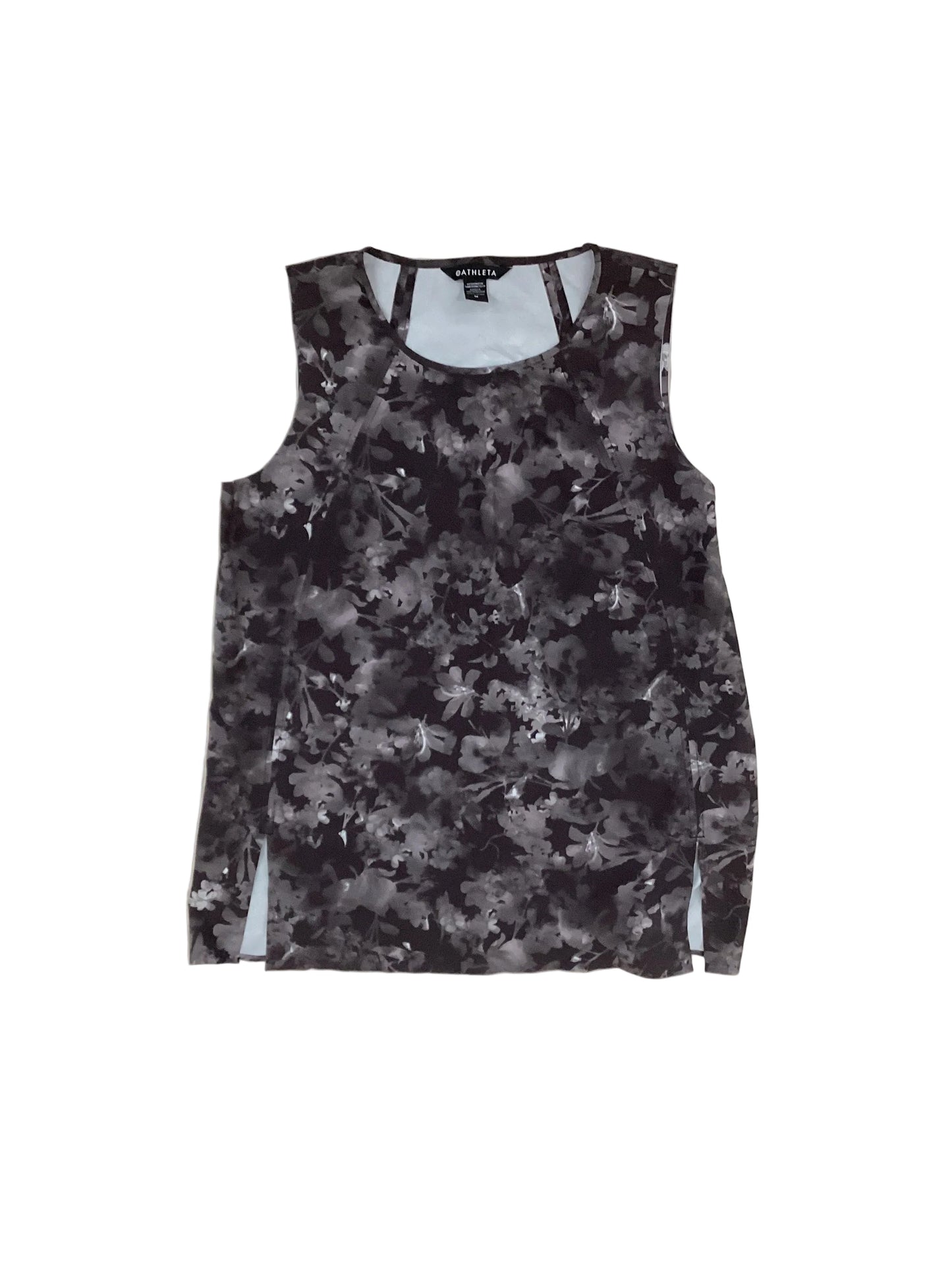 Athletic Tank Top By Athleta In Floral Print, Size:M