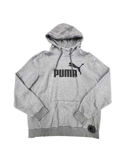 Athletic Sweatshirt Hoodie By Puma In Grey, Size:L