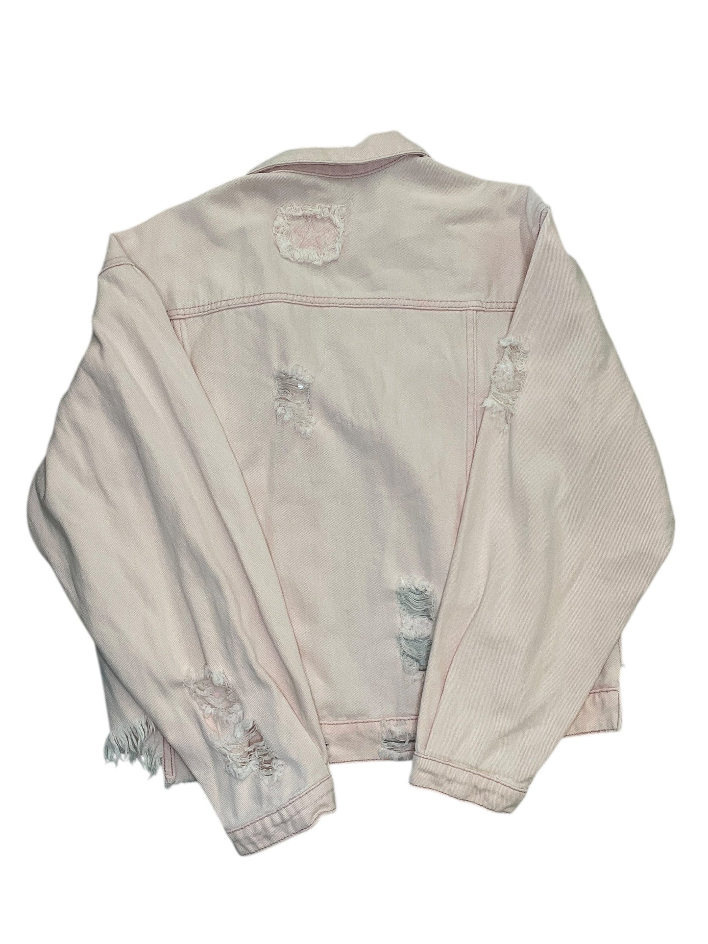 Jacket Denim By Pol In Pink, Size:M