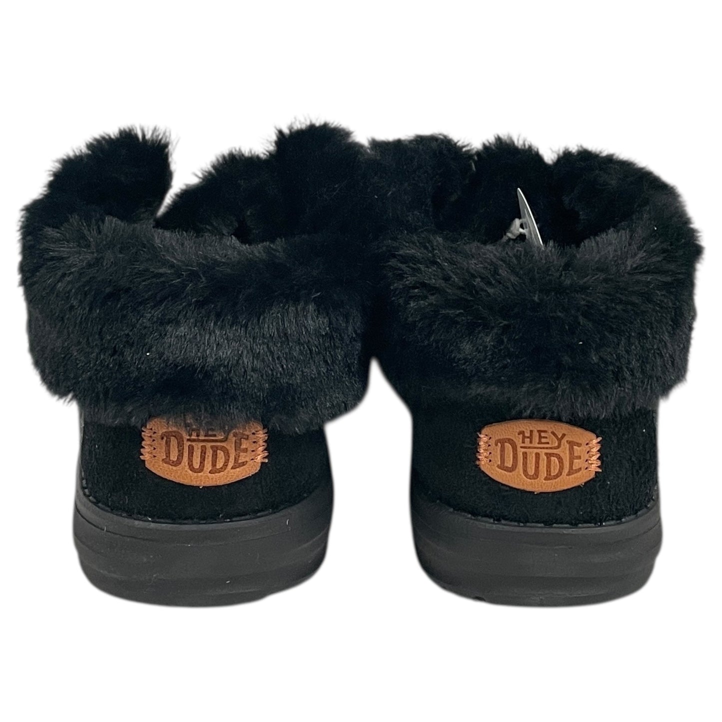 Boots Ankle Flats By Hey Dude In Black & Grey, Size:9