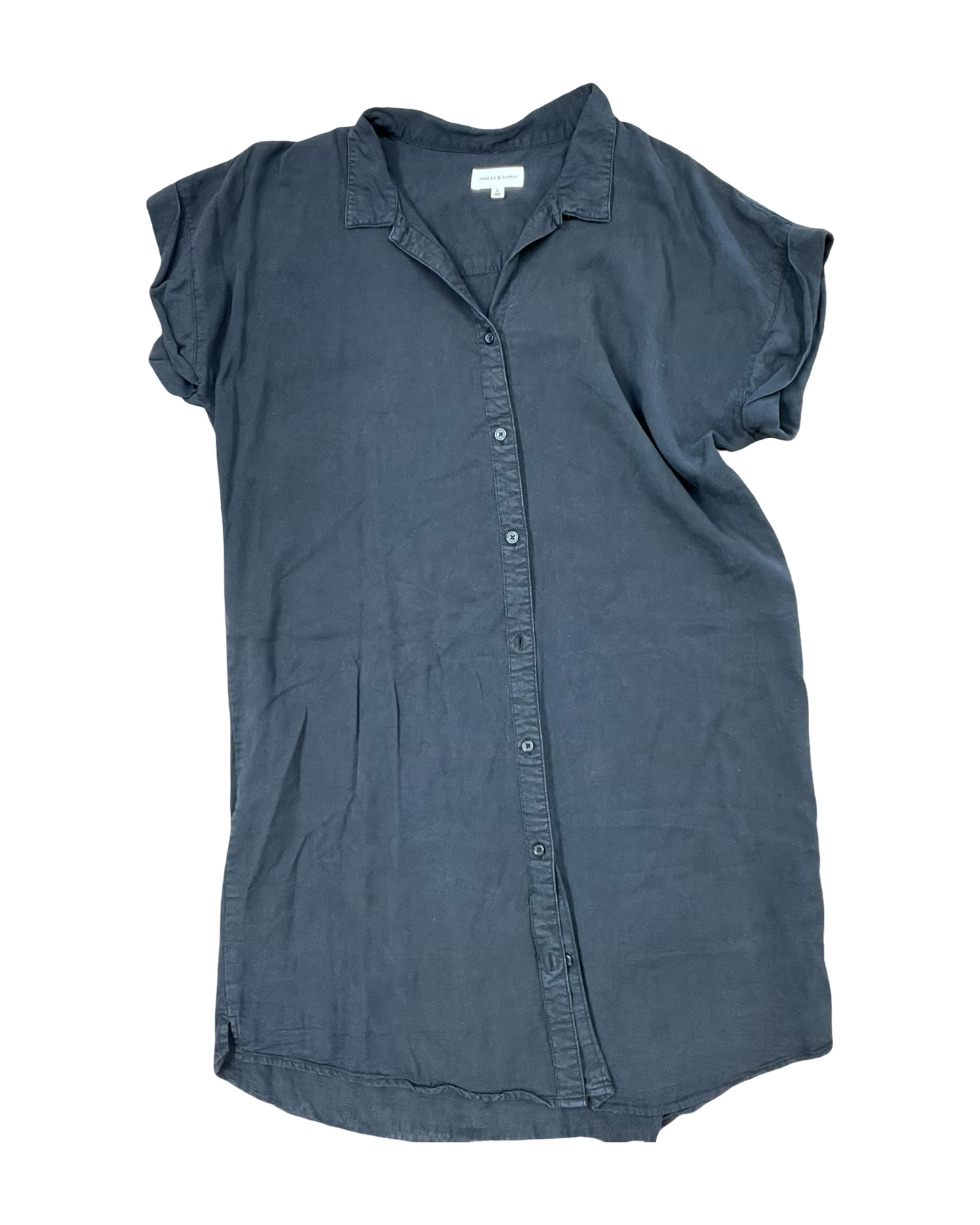 Dress Casual Midi By Thread And Supply In Black, Size:L
