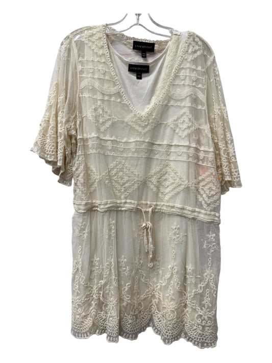 Top Ss By Lane Bryant In Cream, Size:Xl