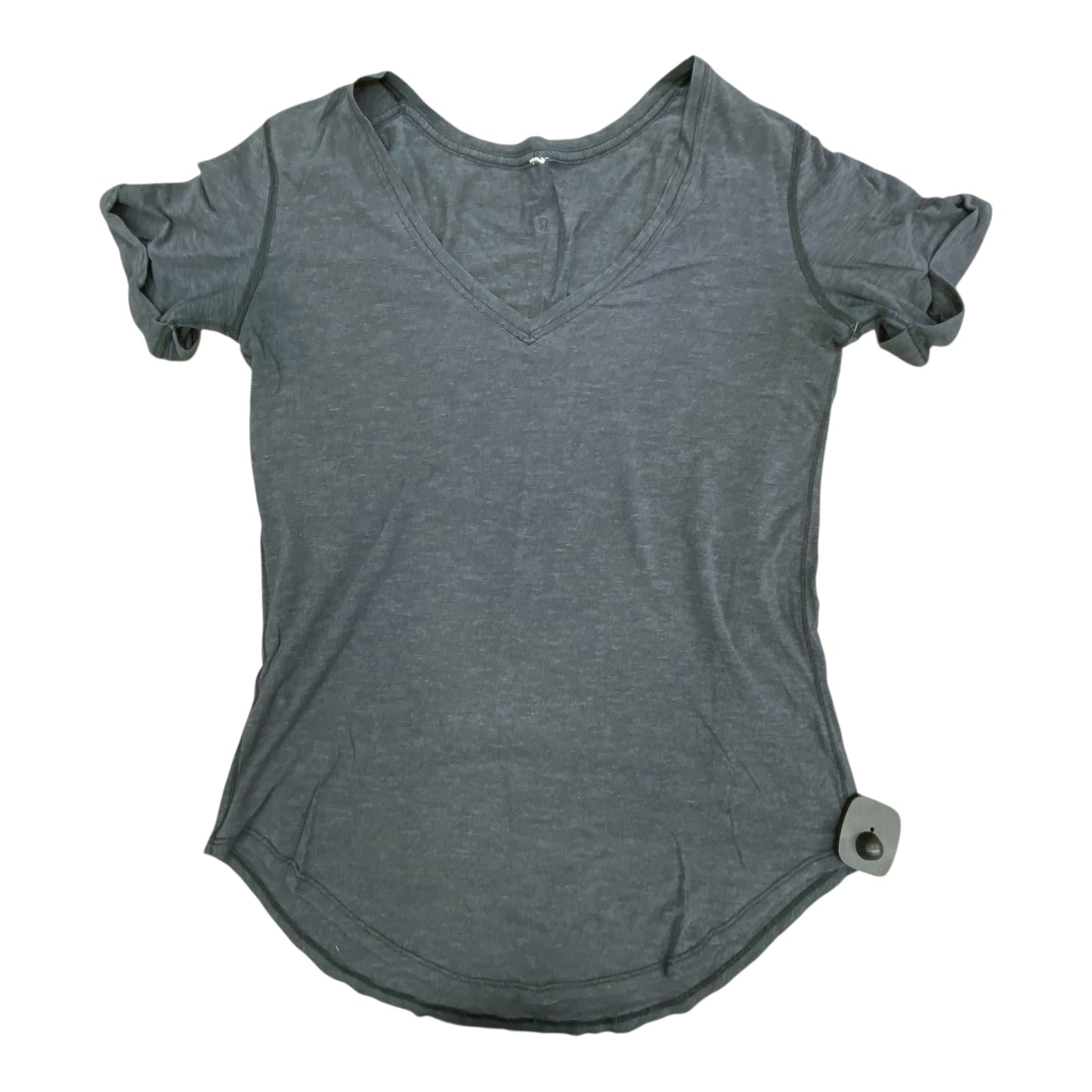 Athletic Top Ss By Lululemon In Navy, Size:S