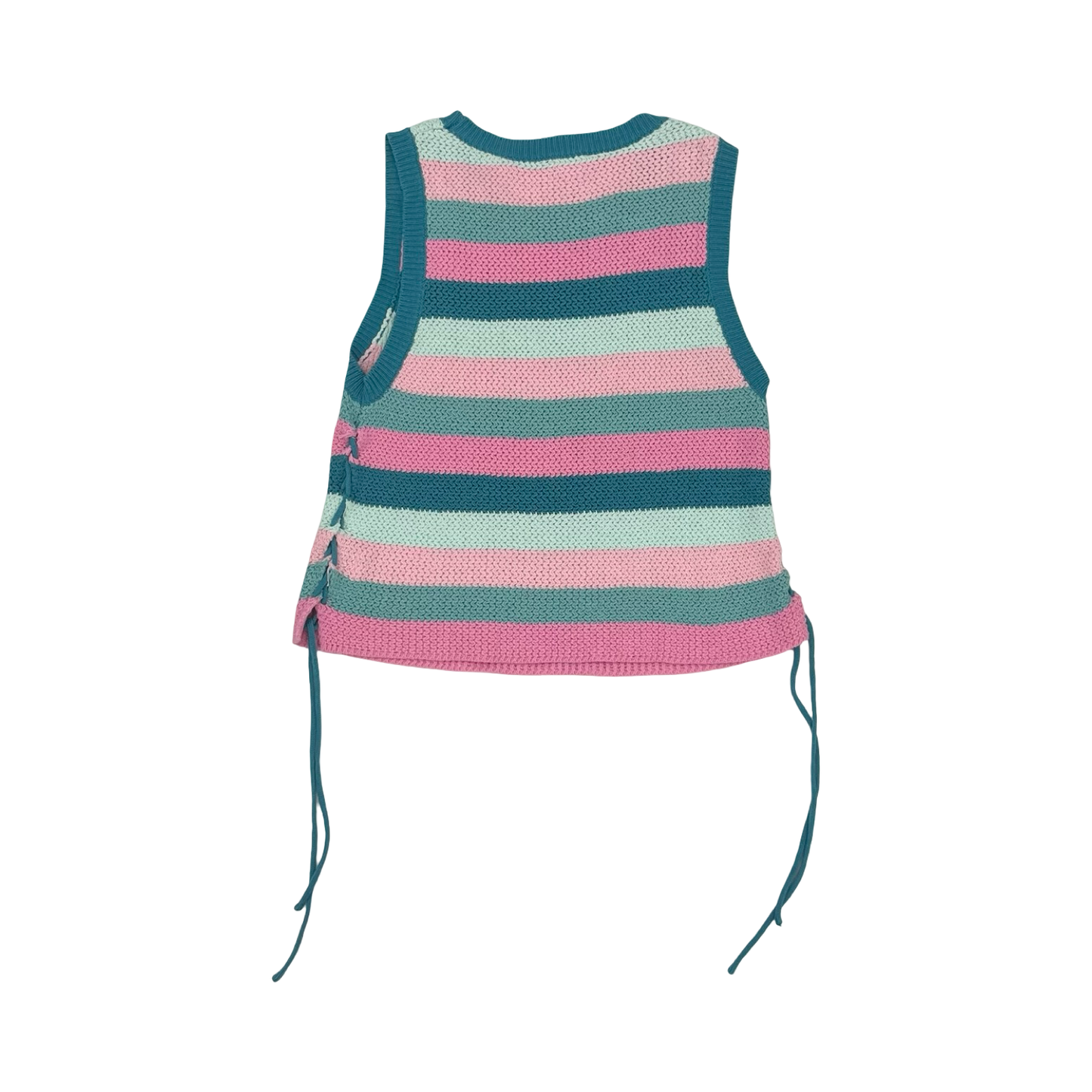 Sweater Ss By Hem & Thread In Blue & Pink, Size:M