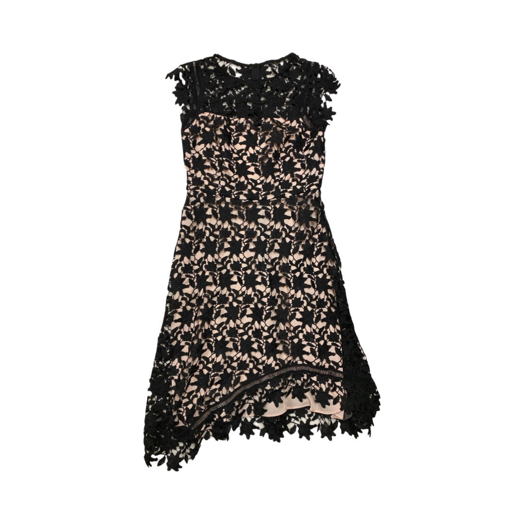 Dress Casual Midi By Eliza J In Black & Tan, Size:8