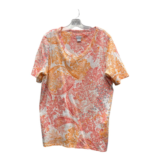 Top Ss By Chicos In Orange, Size:Xl