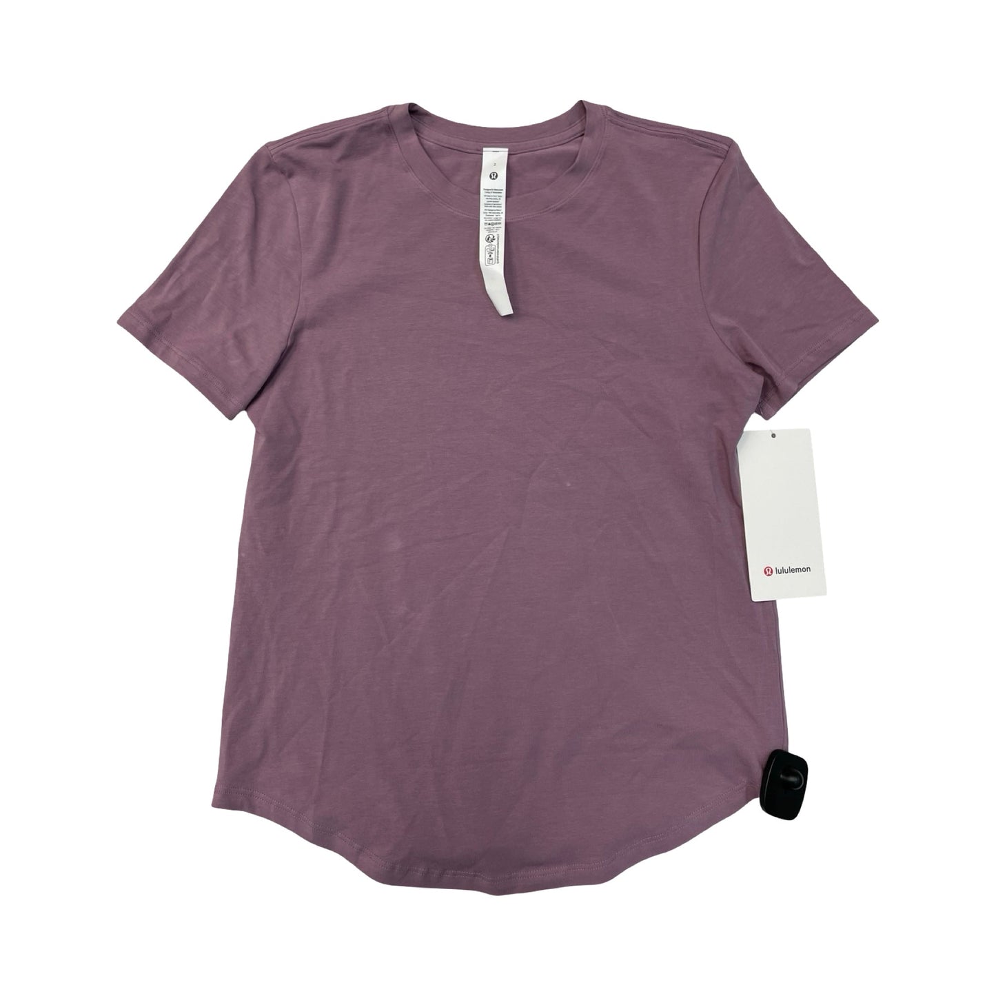 Athletic Top Ss By Lululemon In Purple, Size:2