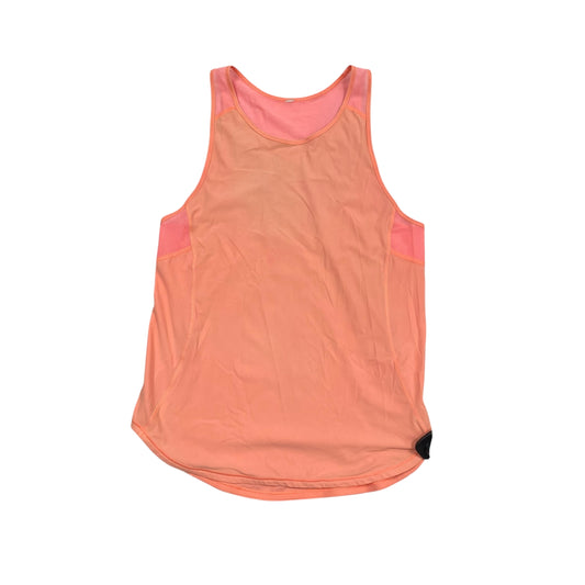 Athletic Tank Top By Lululemon In Orange, Size:S