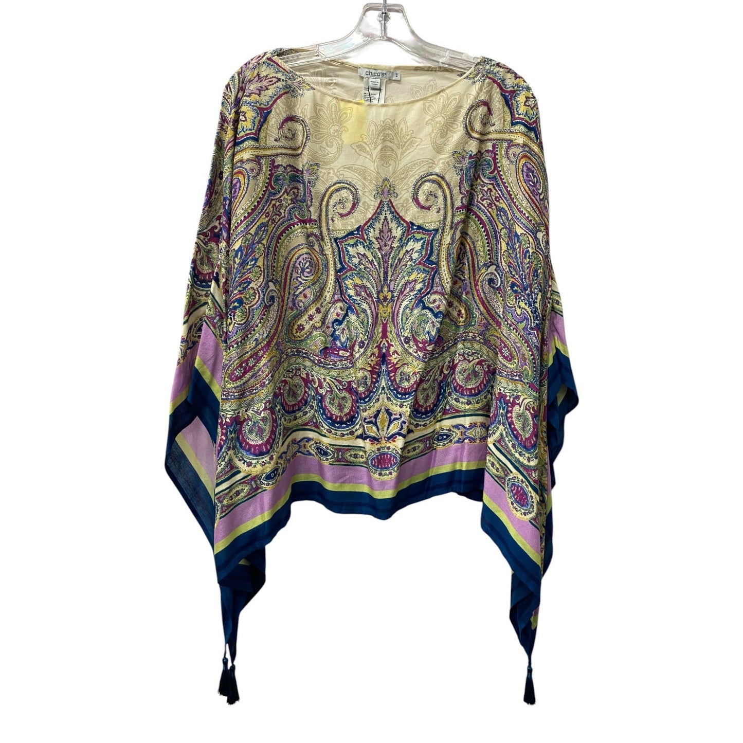 Poncho By Chicos In Purple, Size:0