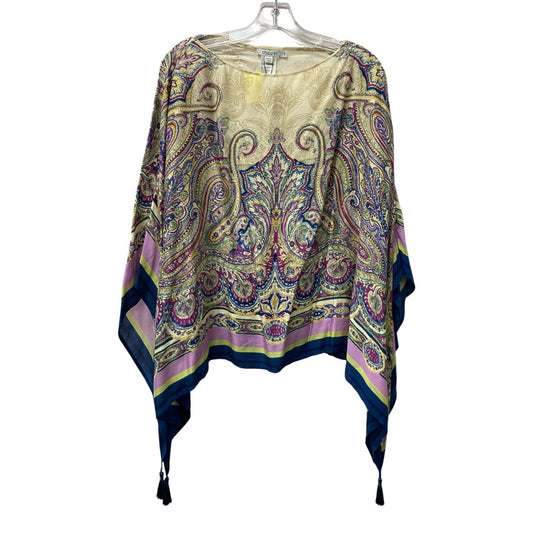 Poncho By Chicos In Purple, Size:0