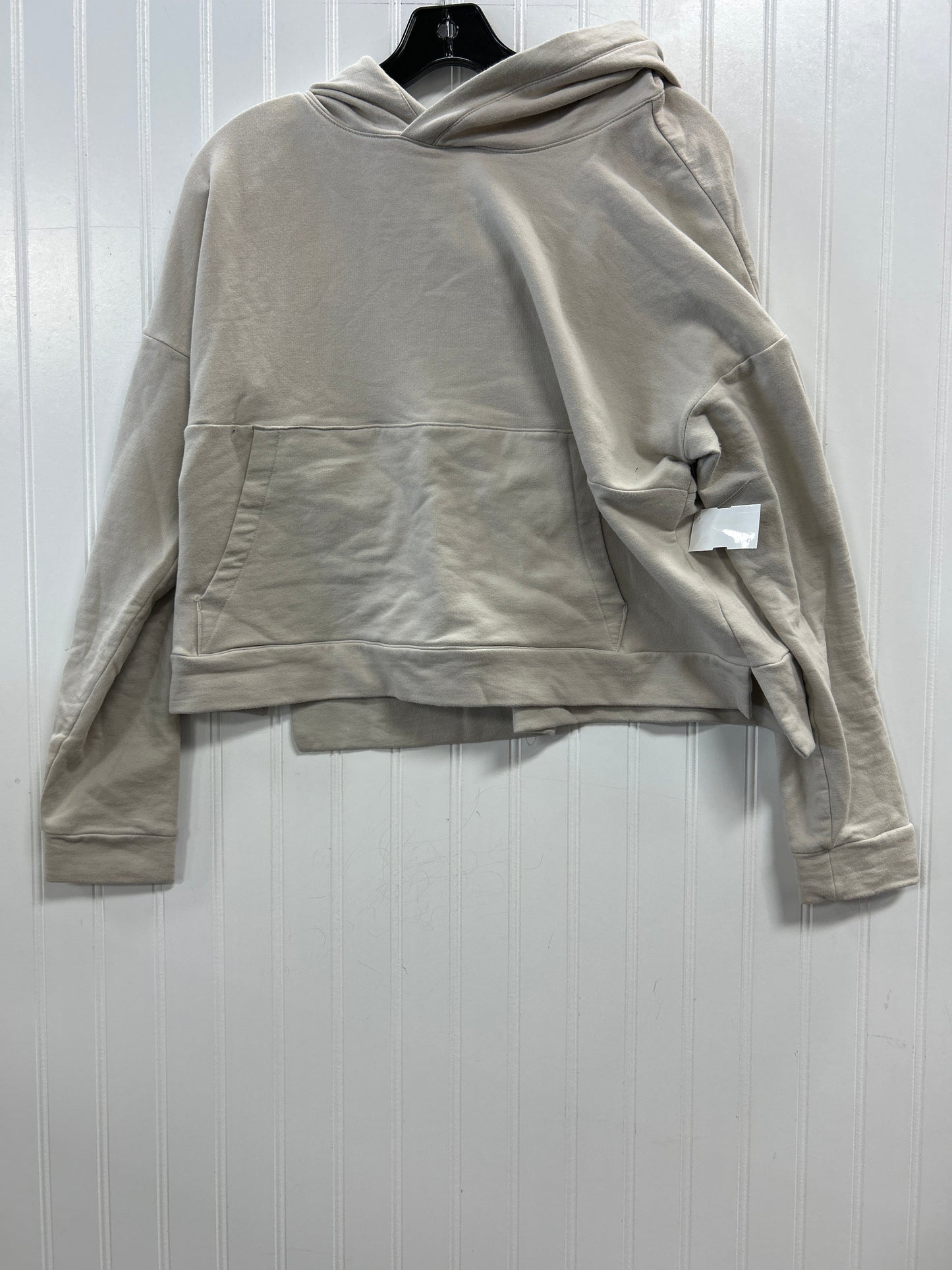 Athletic Sweatshirt Hoodie By Flx In Cream, Size:L