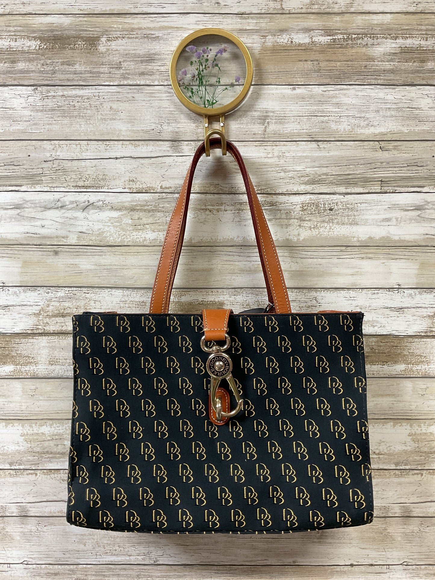 Handbag Designer By Dooney And Bourke In Black, Size:Medium