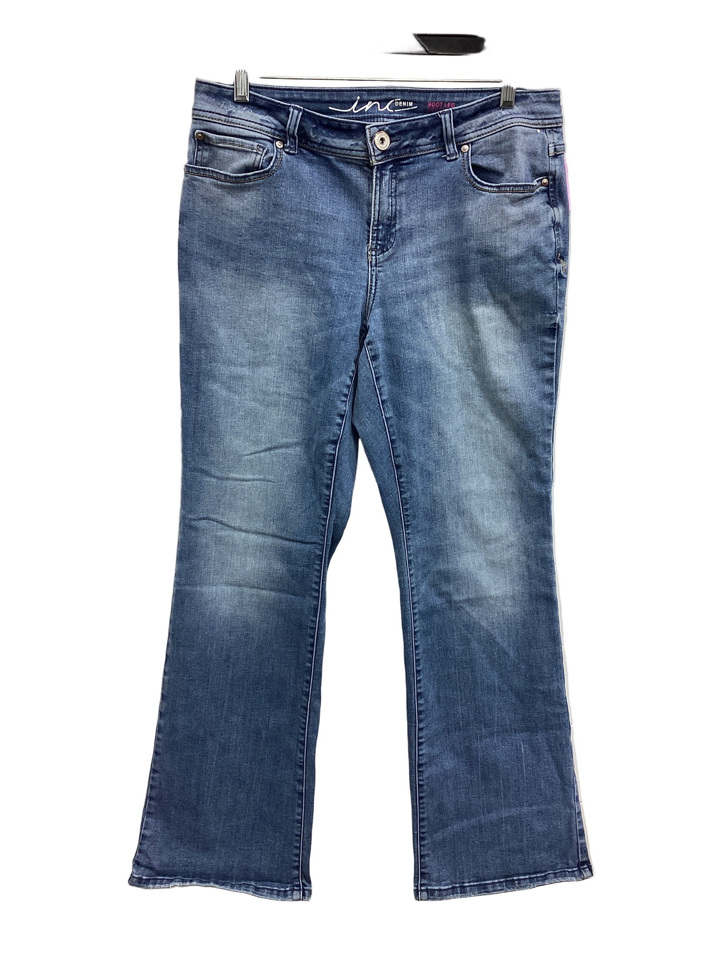 Jeans Boot Cut By Inc In Blue Denim, Size:10