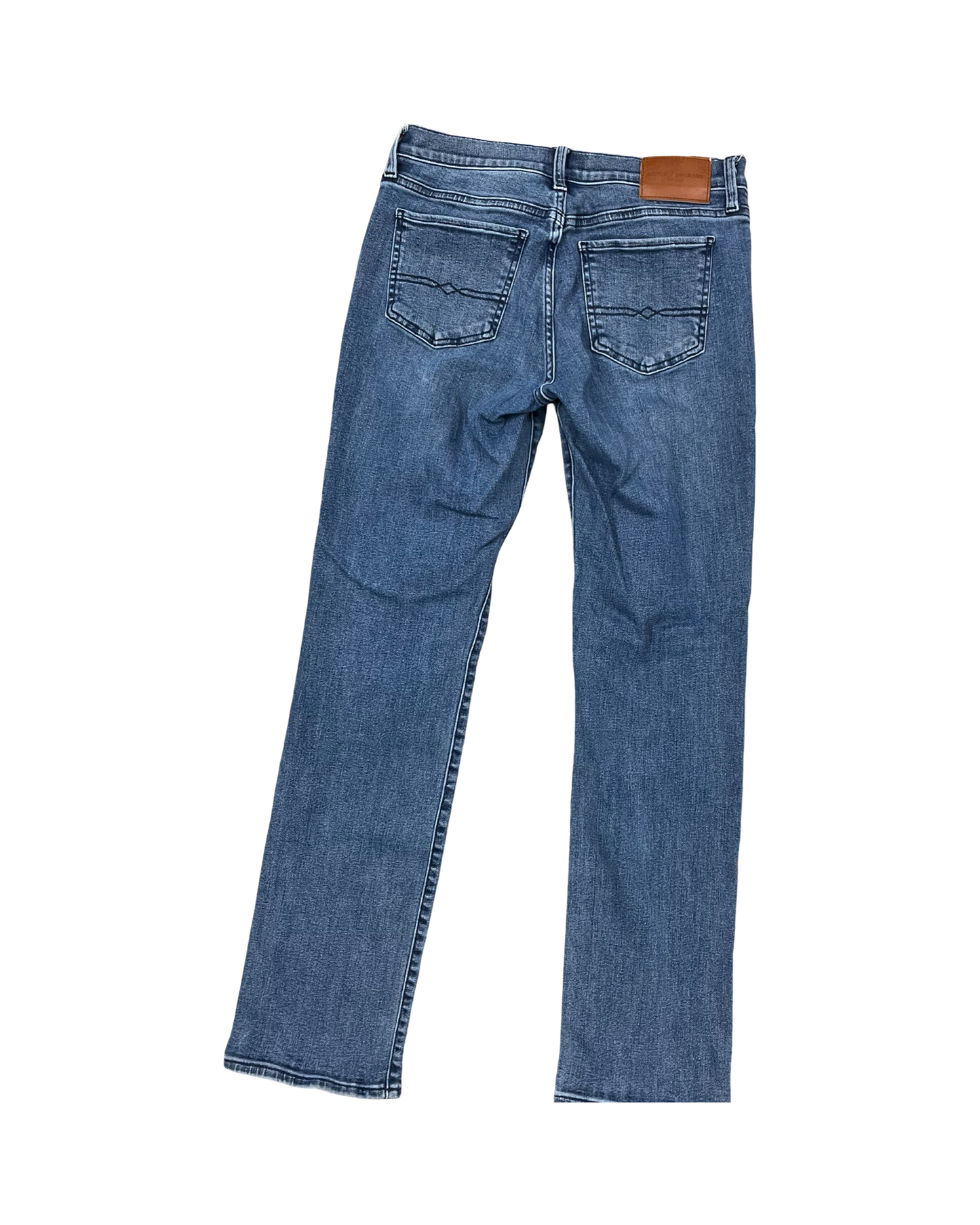 Jeans Straight By Lucky Brand In Blue Denim, Size:8