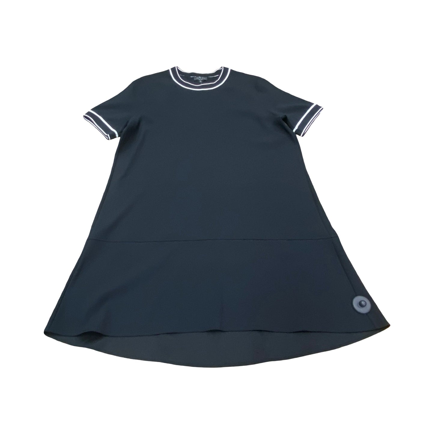 Dress Casual Midi By Rag And Bone In Black & White, Size:L
