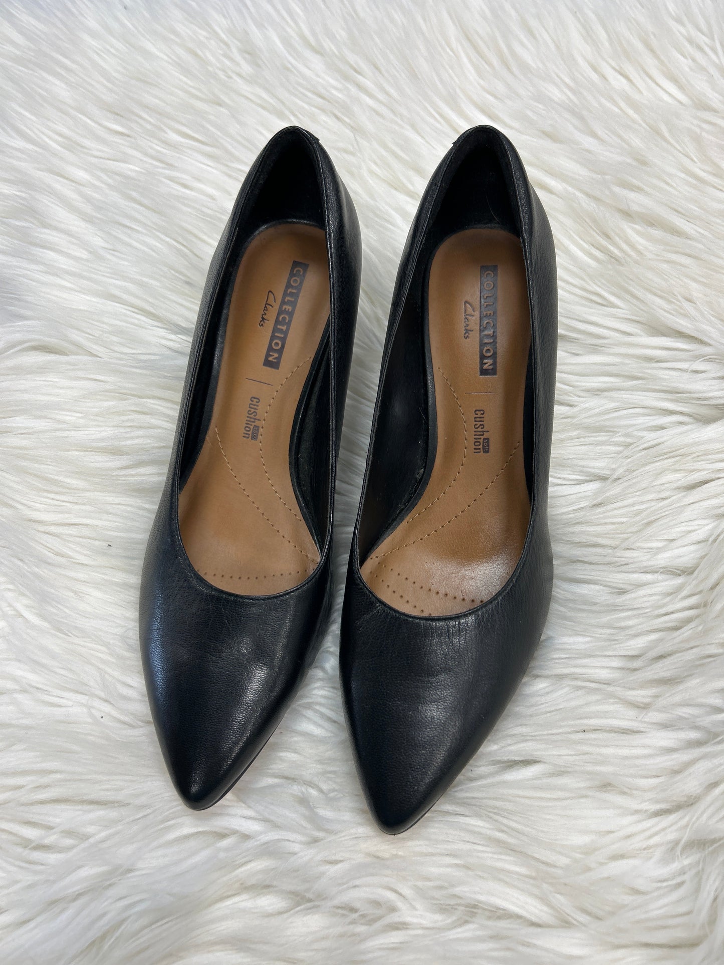 Shoes Heels Kitten By Clarks In Black, Size:8.5