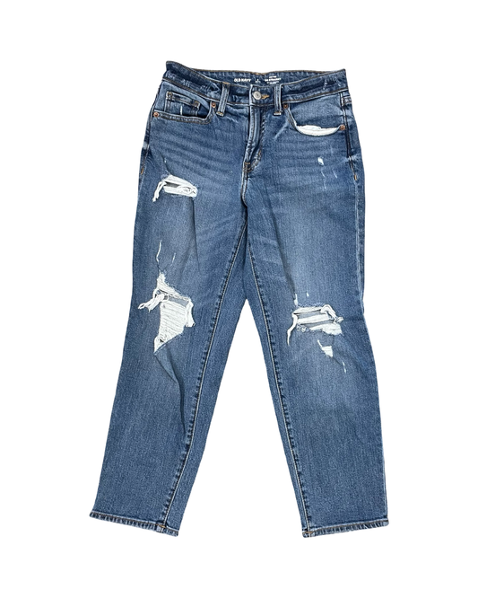 Jeans Straight By Old Navy In Blue Denim, Size:2