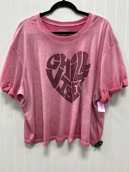 Top Ss By Torrid In Pink, Size:2X