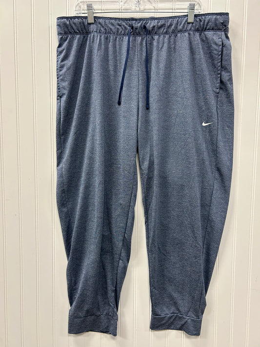 Athletic Pants By Nike Apparel In Blue, Size:1X