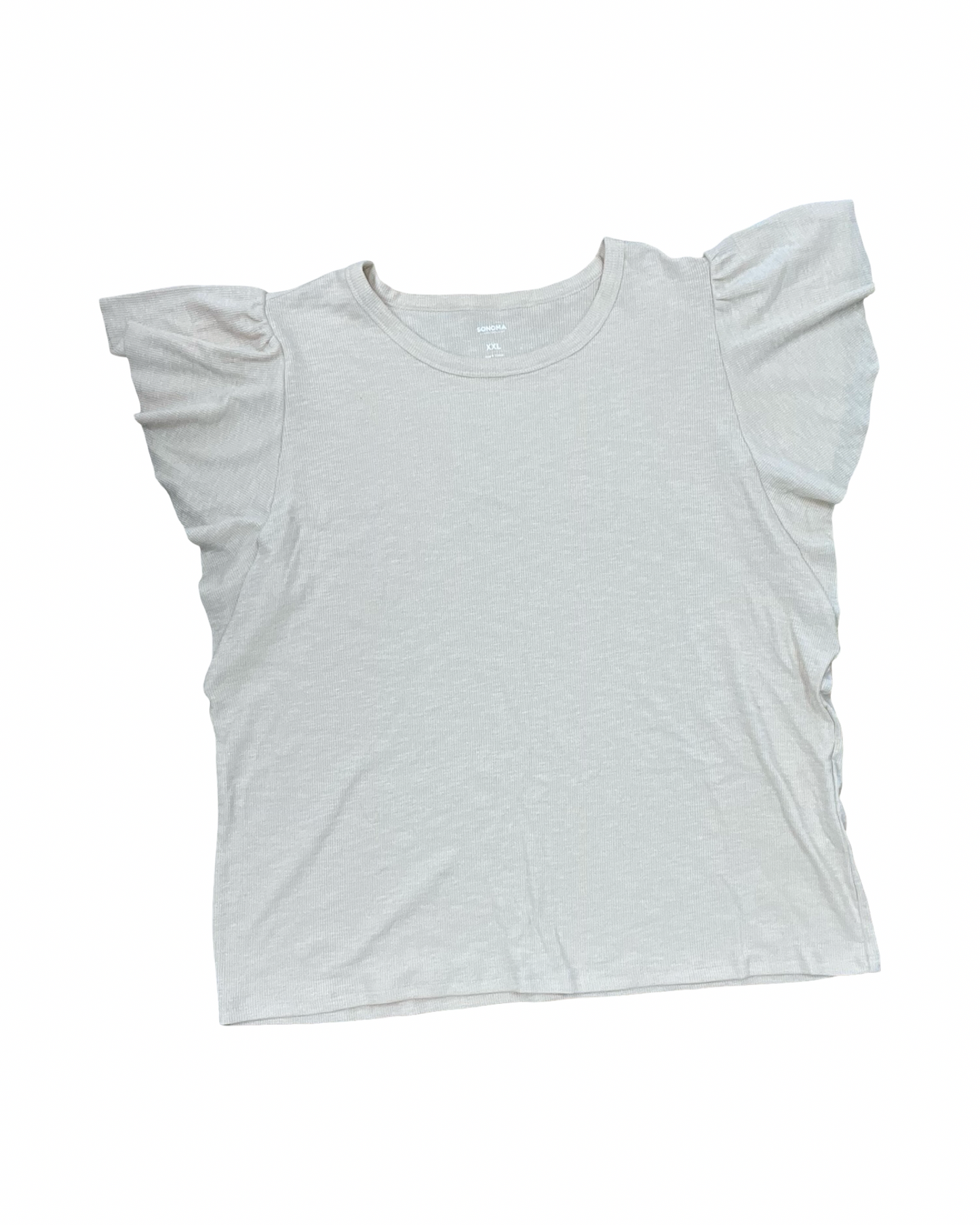 Top Ss By Sonoma In Tan, Size:1X