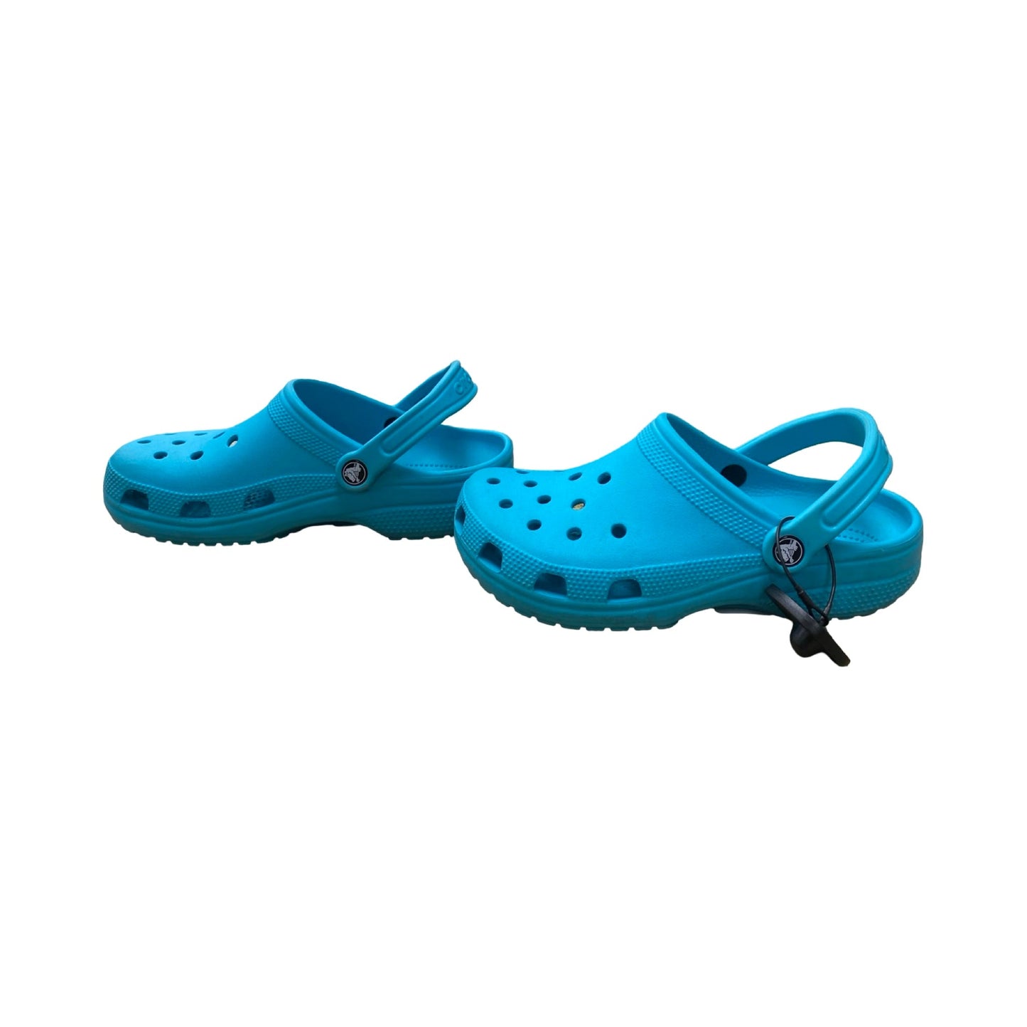 Sandals Flats By Crocs In Blue, Size:8
