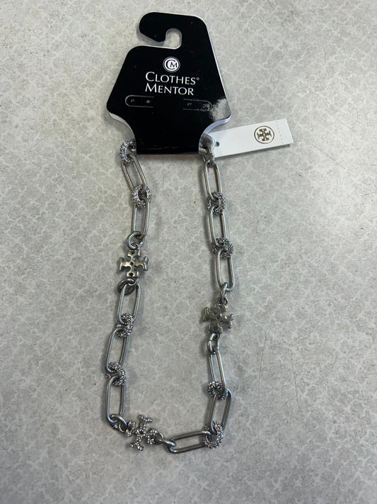 Necklace Designer By Tory Burch In Silver