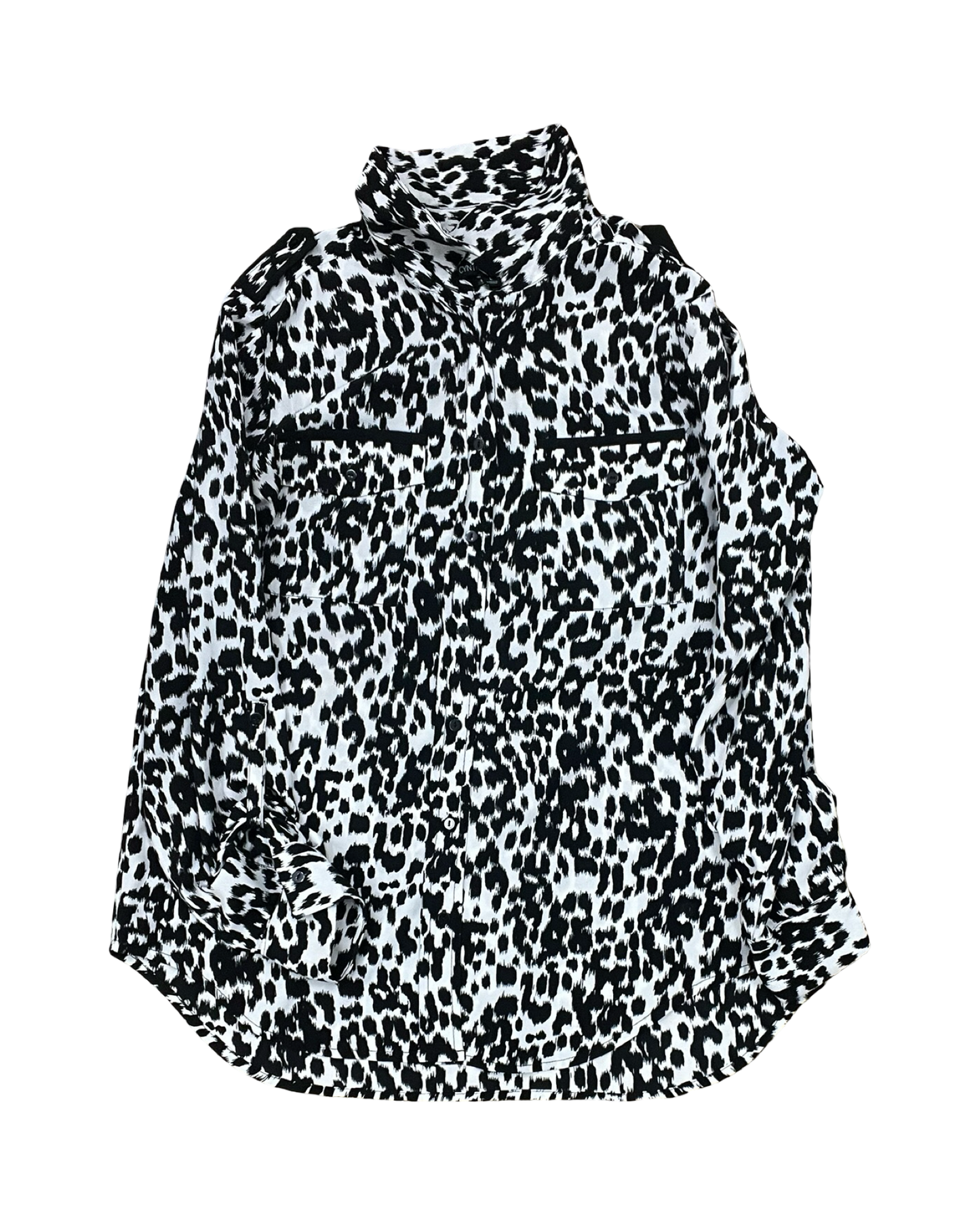 Top Ls By Cynthia Rowley In Black & White, Size:L