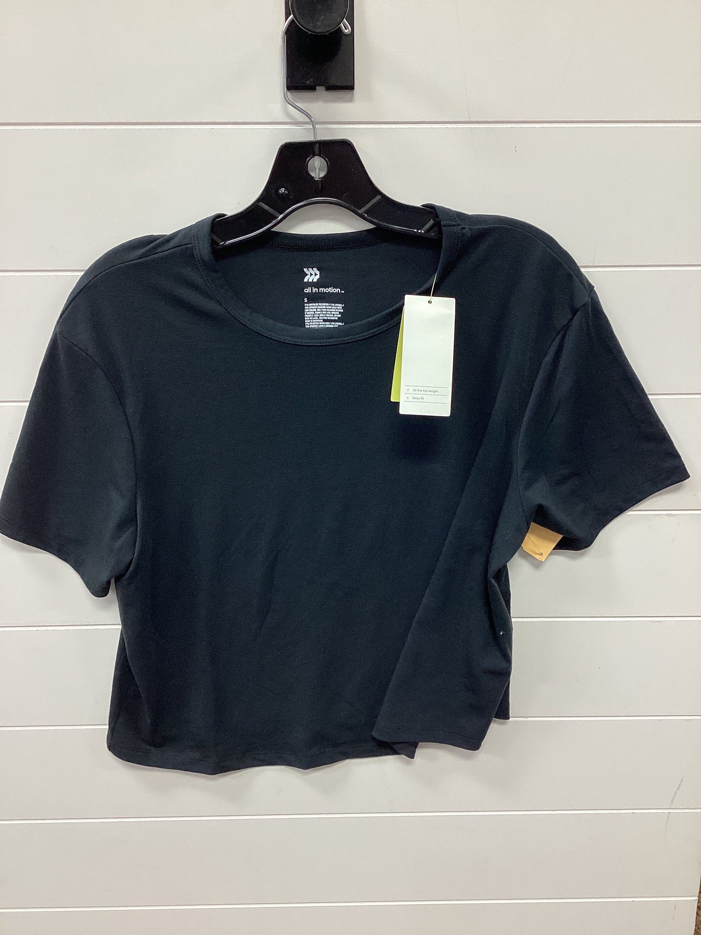 Athletic Top Ss By All In Motion In Black, Size:S