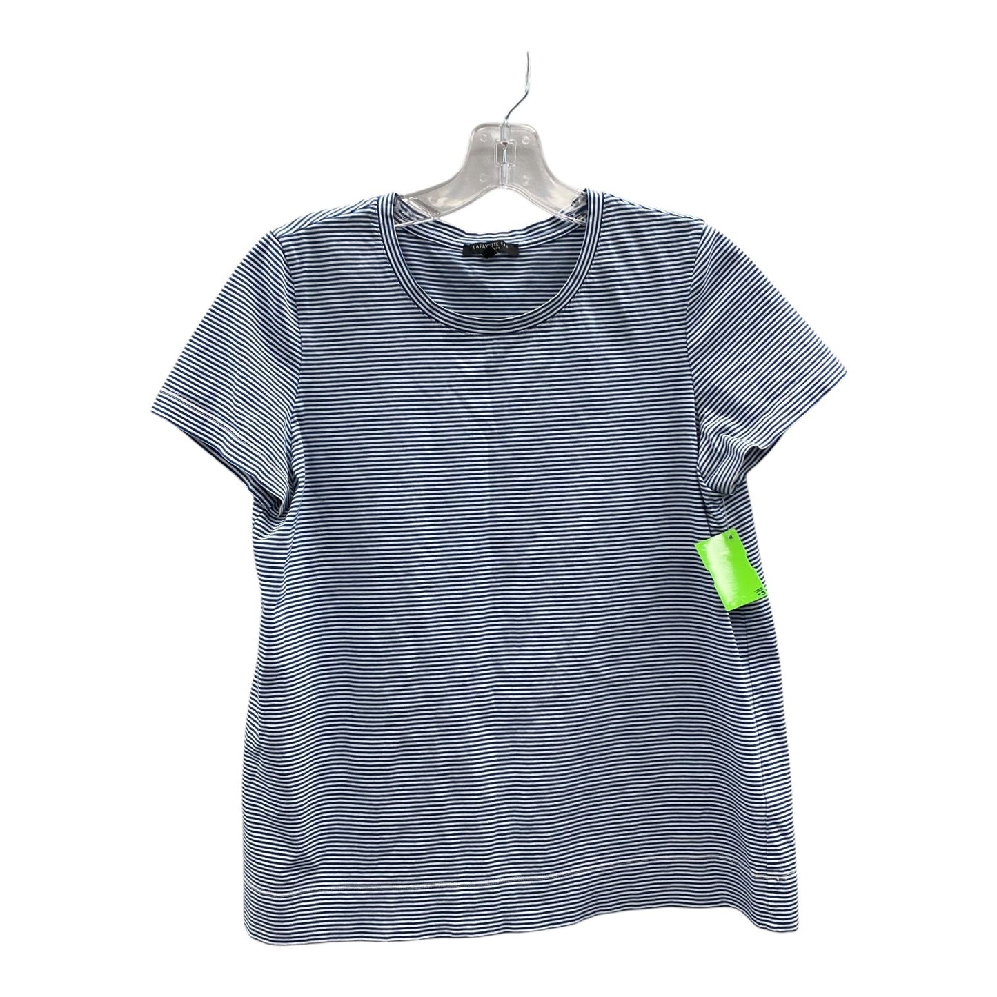 Top Ss Designer By Lafayette 148 In Blue, Size:M