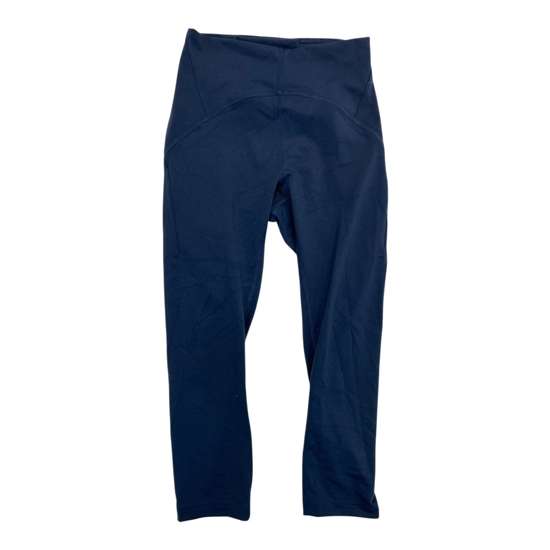 Athletic Capris By Lululemon In Navy, Size:4