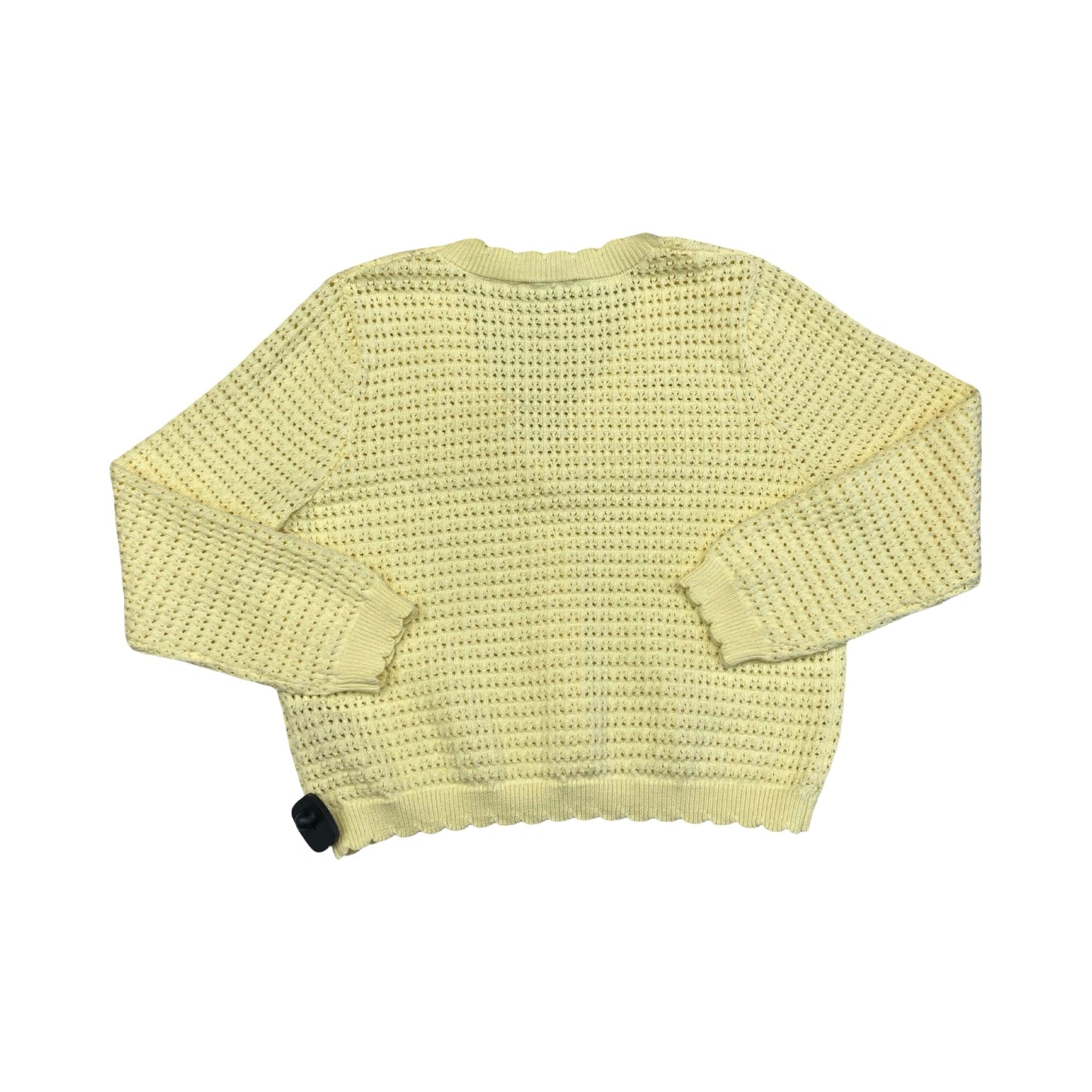 Sweater Cardigan By Nanette By Nanette Lepore In Yellow, Size:L