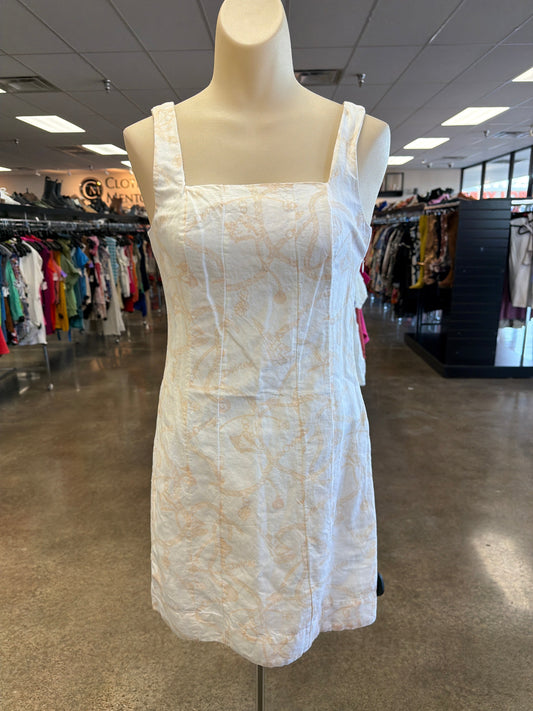 Dress Casual Short By Vineyard Vines In Cream & White, Size:0