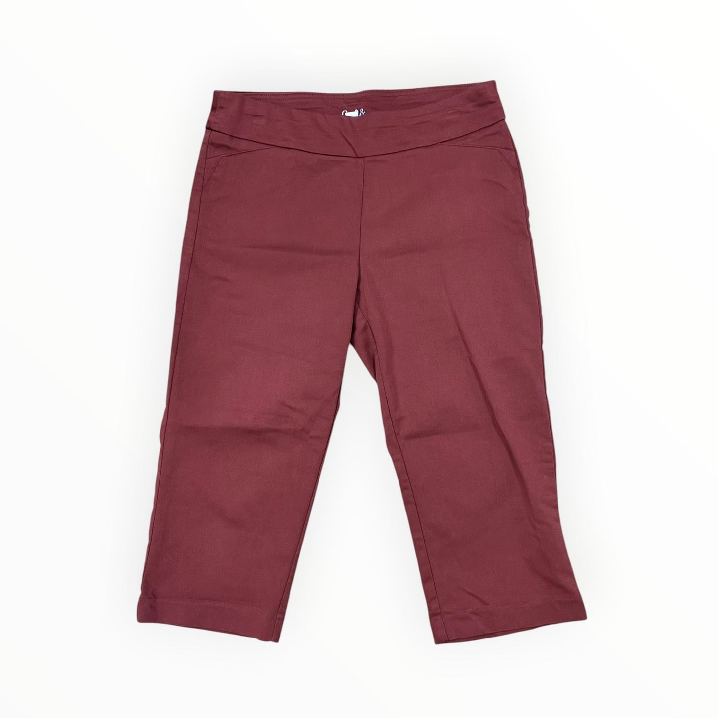 Pants Cropped By Croft And Barrow In Tan, Size:10