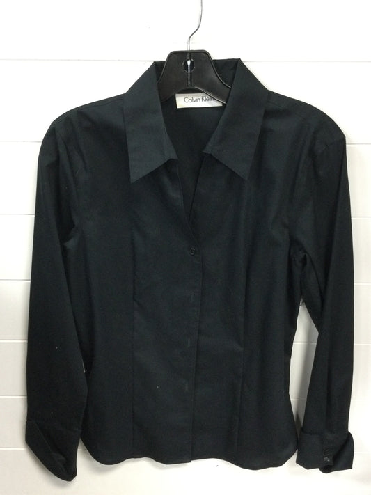 Top Ls By Calvin Klein In Black, Size:6