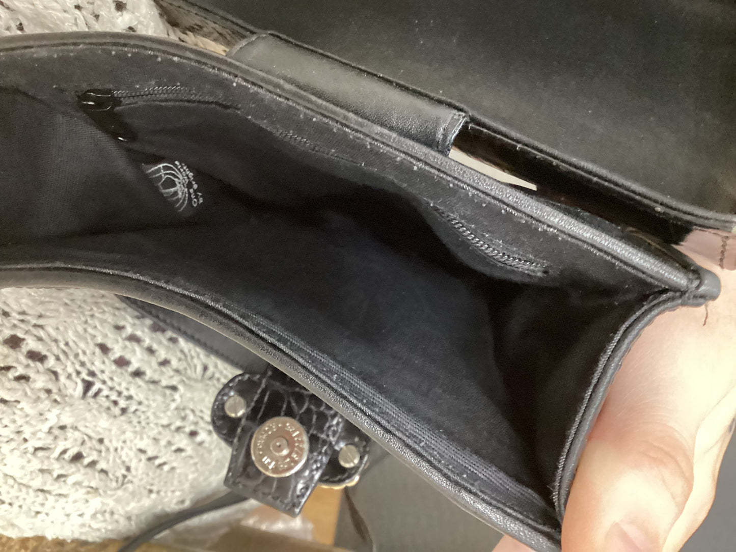Crossbody Leather By Brighton In Black, Size:Small